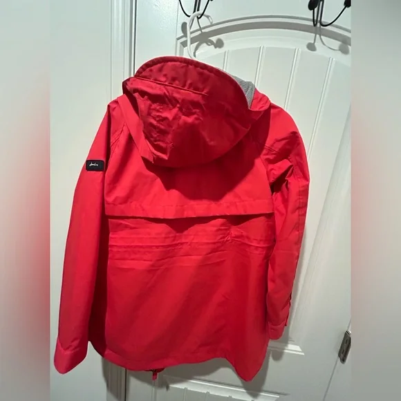 Joules waterproof rain jacket, women’s US 4, UK8, red coat - Picture 6 of 7